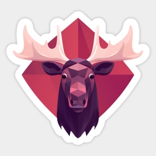 Moose, Forest Animal Sticker